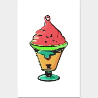 Strawberry ice cream clipart, tasty Ice cream clipart, Posters and Art